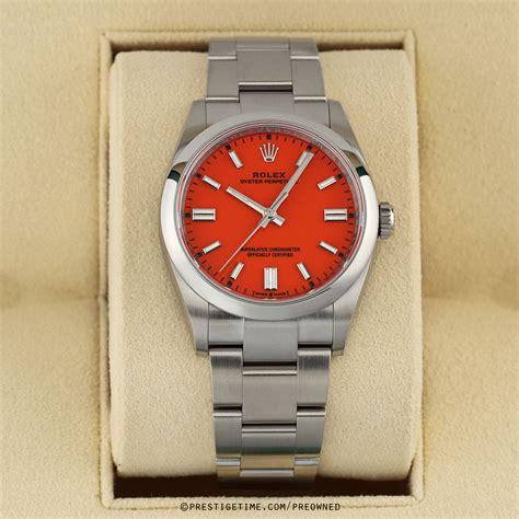 rolex op36 coral red|Rolex oyster perpetual price.